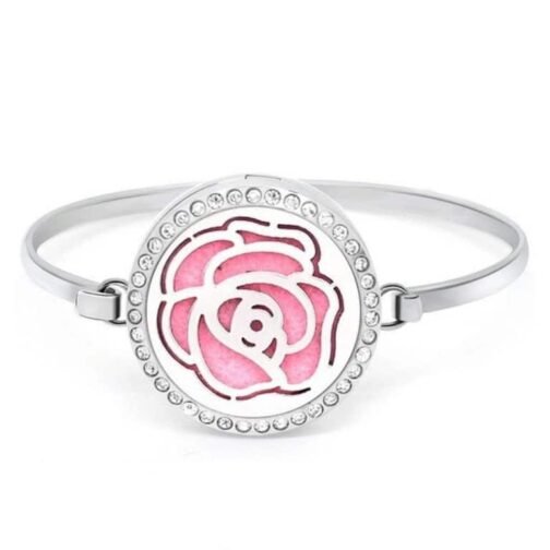 [OUTLET] BRACELETE DIFUSOR PESSOAL - ROSA COM STRASS | PRONTA ENTREGA| - Imagem 2